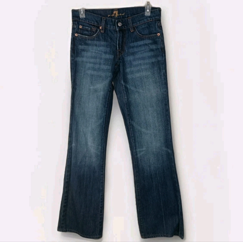 7FAM Vintage Mid Rise Bootcut Jeans
